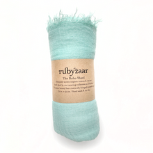 Load image into Gallery viewer, Boho Scarf - Seafoam