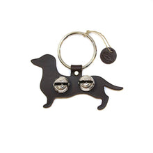 Load image into Gallery viewer, Designer Door Chimes - Dachshund: Dark Brown / Brass