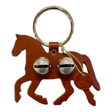 Load image into Gallery viewer, Designer Door Chimes - Trotting Horse: Black / Brass