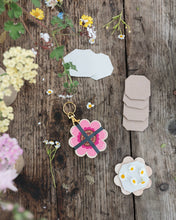 Load image into Gallery viewer, Keyring Flower Press - Pinks & Blues (US landed)