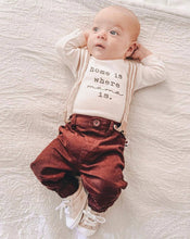 Load image into Gallery viewer, Organic Baby Bodysuit | Long Sleeve | Home is Where Mama is: 0-3m