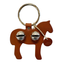 Load image into Gallery viewer, Designer Door Chimes - Draft Horse: Black / Brass