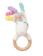 Load image into Gallery viewer, Animal Hand Crochet Rattles - Classic Collection: Unicorn