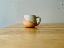 Load image into Gallery viewer, Handmade Criss-Cross Espresso Mug/Tea Cup: Speckled mint