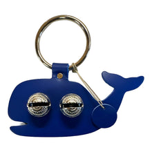 Load image into Gallery viewer, Designer Door Chimes - Whale: Blue / Brass