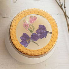 Load image into Gallery viewer, Petite Pressed Floral Candle - Roman Lavender