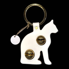 Load image into Gallery viewer, Designer Door Chimes - Cat: Dark Brown / Brass