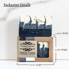 Load image into Gallery viewer, Perfect Man Vegan Handmade Soap Bar For Men - 4oz