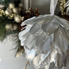 Load image into Gallery viewer, Metallic Silver Christmas Ornament