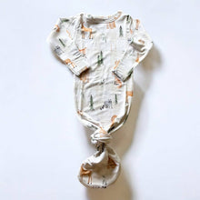 Load image into Gallery viewer, Woodland Animal Bamboo Knotted Gown and Hat