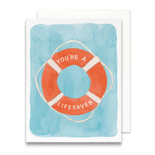 Load image into Gallery viewer, You're a Lifesaver Greeting Card | Coastal Thank You Card