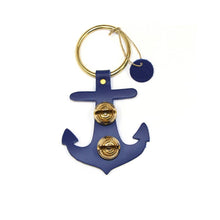 Load image into Gallery viewer, Designer Door Chime - Anchor: Blue / Brass