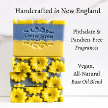 Load image into Gallery viewer, Sunflower Sandalwood Fall Handmade Bar Soap- 4oz