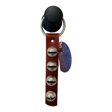 Load image into Gallery viewer, Traditional Strap Bells - #2 Size Bells - 4 Bells on Strap: Red / Brass