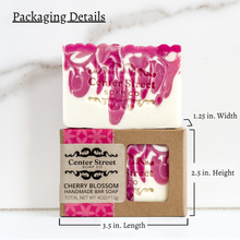 Load image into Gallery viewer, Cherry Blossom Vegan Handmade Soap Bar - 4oz