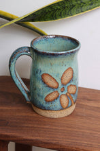 Load image into Gallery viewer, Artisan Nature Mugs: Teal / Daisy