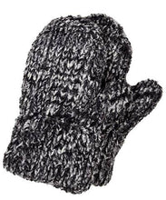 Load image into Gallery viewer, Faux Fur Handmade Women's Mittens: Cozy Cable in Ash / Faux Fur 100% Polyester / Mittens