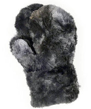 Load image into Gallery viewer, Faux Fur Handmade Women's Mittens: Cozy Cable in Ash / Faux Fur 100% Polyester / Mittens