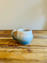 Load image into Gallery viewer, Handmade Criss-Cross Espresso Mug/Tea Cup – Unique Ceramic: OCEANBLUES