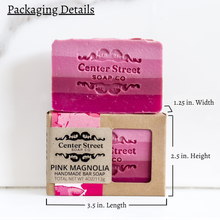 Load image into Gallery viewer, Pink Magnolia Valentine's Handmade Soap Bar - 4oz