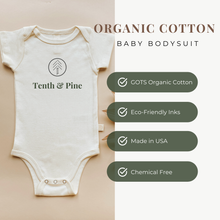 Load image into Gallery viewer, Organic Baby Bodysuit | Short Sleeve | Home is Where Mama is: 12-18m