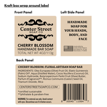 Load image into Gallery viewer, Cherry Blossom Vegan Handmade Soap Bar - 4oz