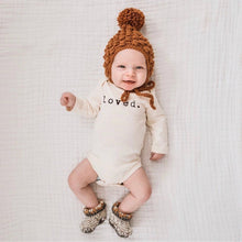 Load image into Gallery viewer, Organic Cotton Baby Bodysuit | Long Sleeve | Loved. : 6-12m