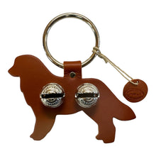 Load image into Gallery viewer, Designer Door Chime - Great Pyrenees / Golden Retriever: Black / Brass