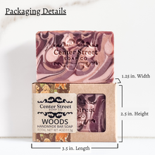 Load image into Gallery viewer, Woods Vegan Handmade Bar Soap For Men - 4oz