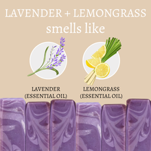 Load image into Gallery viewer, Lavender and Lemongrass Vegan Handmade Soap Bar - 4oz