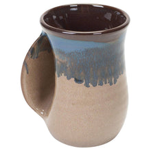Load image into Gallery viewer, The Original Handwarmer Mug: Sandy Beach / Right Hand
