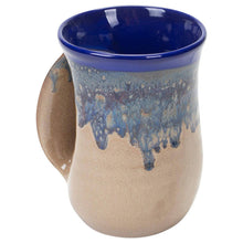 Load image into Gallery viewer, The Original Handwarmer Mug: Sandy Beach / Right Hand