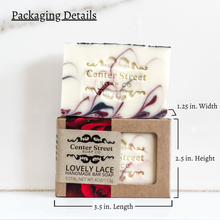 Load image into Gallery viewer, Lovely Lace Vegan Handmade Bar Soap - 4oz