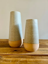 Load image into Gallery viewer, Handmade Round Bottom vases – Two Sizes -Unique Ceramic : Speckled mint / Large