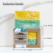Load image into Gallery viewer, Honeysuckle Vegan Handmade Soap Bar - 4oz