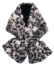 Load image into Gallery viewer, Pull Thru Faux Scarf: Red Fox / Cuddly Black / Faux Fur 100% Polyester / Pull Thru Scarf