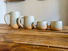 Load image into Gallery viewer, Handmade Criss-Cross Espresso Mug/Tea Cup: Buff mint