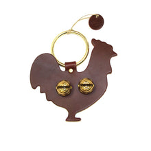 Load image into Gallery viewer, Designer Door Chimes - Rooster: Red / Brass