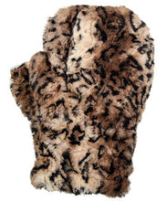 Load image into Gallery viewer, Faux Fur Handmade Women's Mittens: Cozy Cable in Ash / Faux Fur 100% Polyester / Mittens