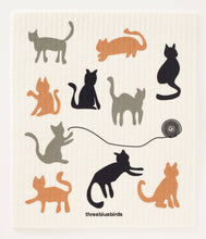 Load image into Gallery viewer, Cats Swedish Dishcloth