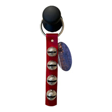 Load image into Gallery viewer, Traditional Strap Bells - #2 Size Bells - 4 Bells on Strap: Green / Brass