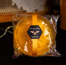 Load image into Gallery viewer, Beeline Sparkling Bath Bar - Honey glycerin soap. Large for bath