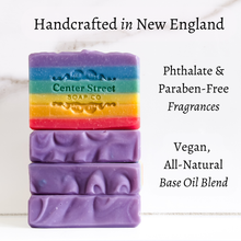 Load image into Gallery viewer, Love Rainbow Pride Handmade Bar Soap - 4oz