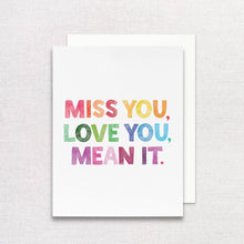 Load image into Gallery viewer, Miss You, Love You Greeting Card | Galentine's Greeting Card