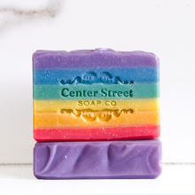 Load image into Gallery viewer, Love Rainbow Pride Handmade Bar Soap - 4oz