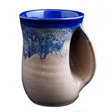 Load image into Gallery viewer, The Original Handwarmer Mug: Sandy Beach / Right Hand