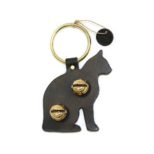 Load image into Gallery viewer, Designer Door Chimes - Cat: Dark Brown / Brass
