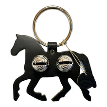Load image into Gallery viewer, Designer Door Chimes - Trotting Horse: Black / Brass