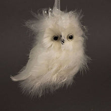 Load image into Gallery viewer, White Owl Christmas Ornament