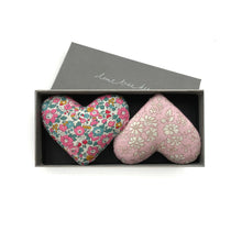 Load image into Gallery viewer, Box of 2 Lavender Hearts - Baby Love